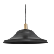 Industville Sleek Giant Hat Pendant - 21 Inch - Pewter - Cusack Lighting