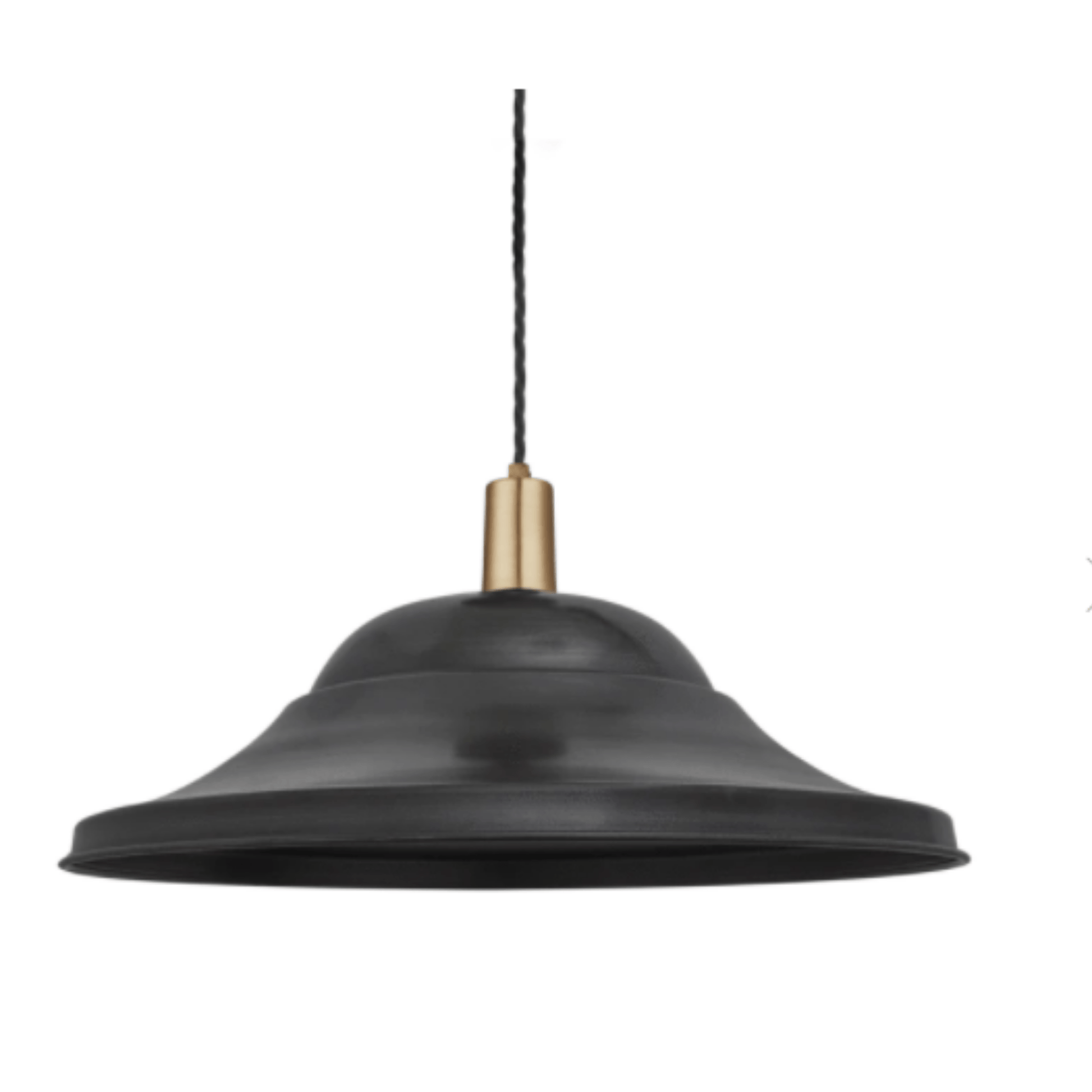Industville Sleek Giant Hat Pendant - 21 Inch - Pewter - Cusack Lighting