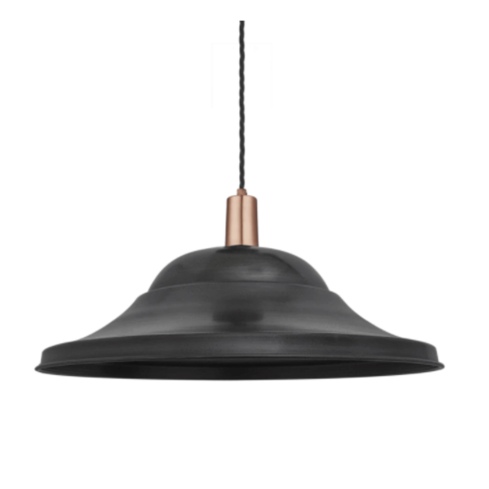 Industville Sleek Giant Hat Pendant - 21 Inch - Pewter - Cusack Lighting