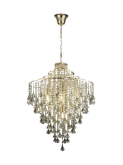 Inina 7Lt Crystal Pendant - Chrome/Gold
