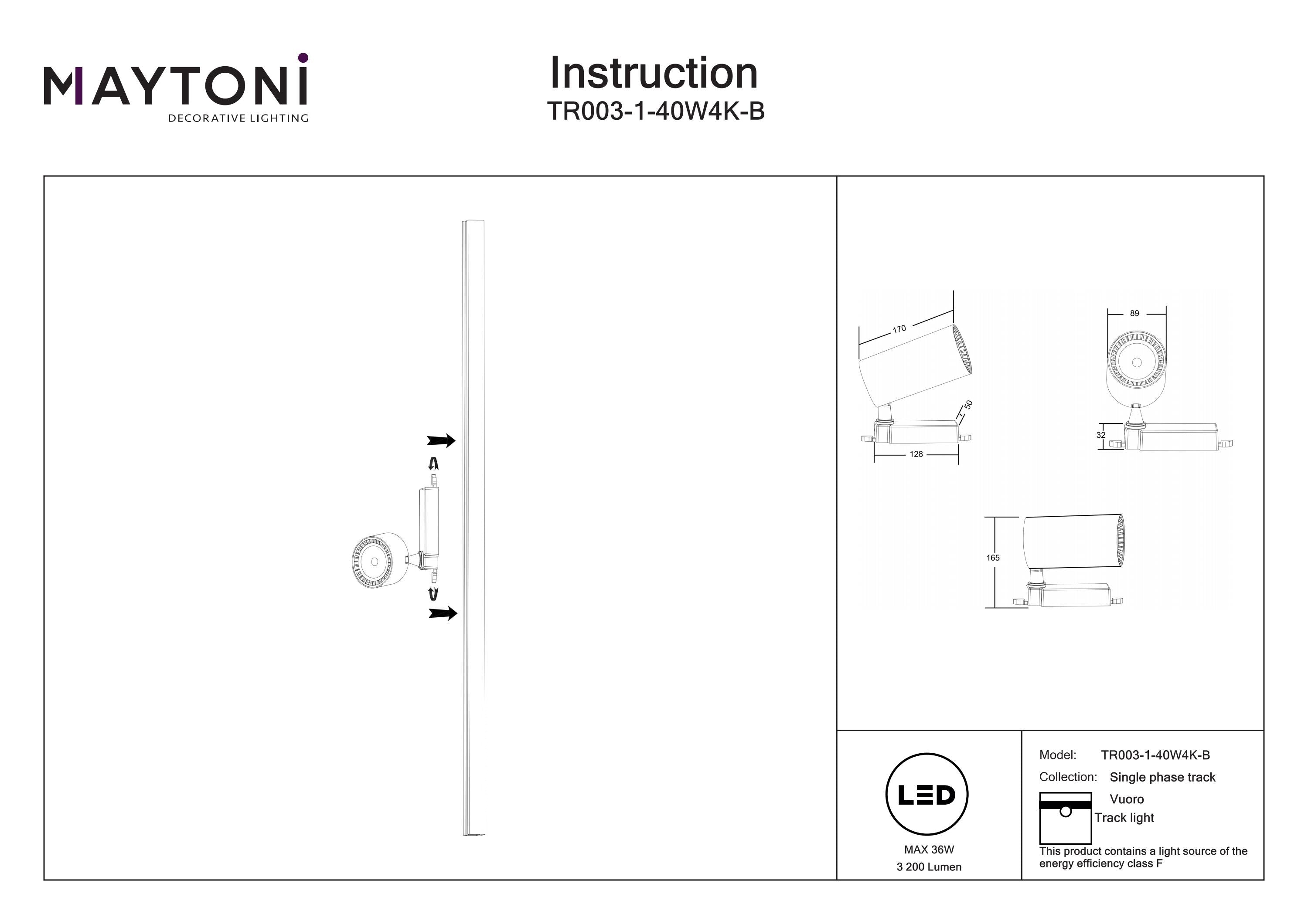 Vuoro Unity Track Lighting -Integrated LED