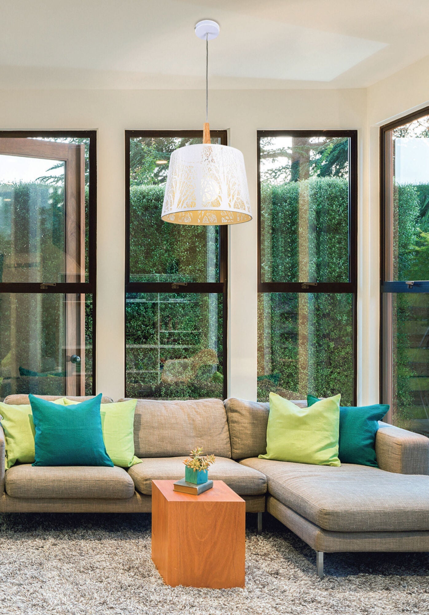 Lantern Pendant Light White - Finish