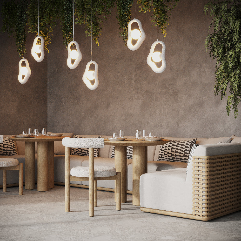 Opus Pendant Light- Grey/ White Finishes