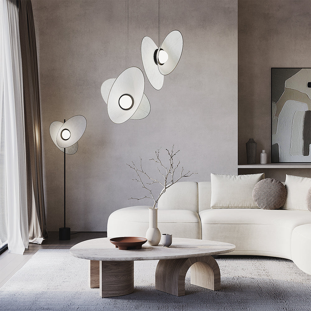 Evolution Pendant Light- White/ Black Finishes