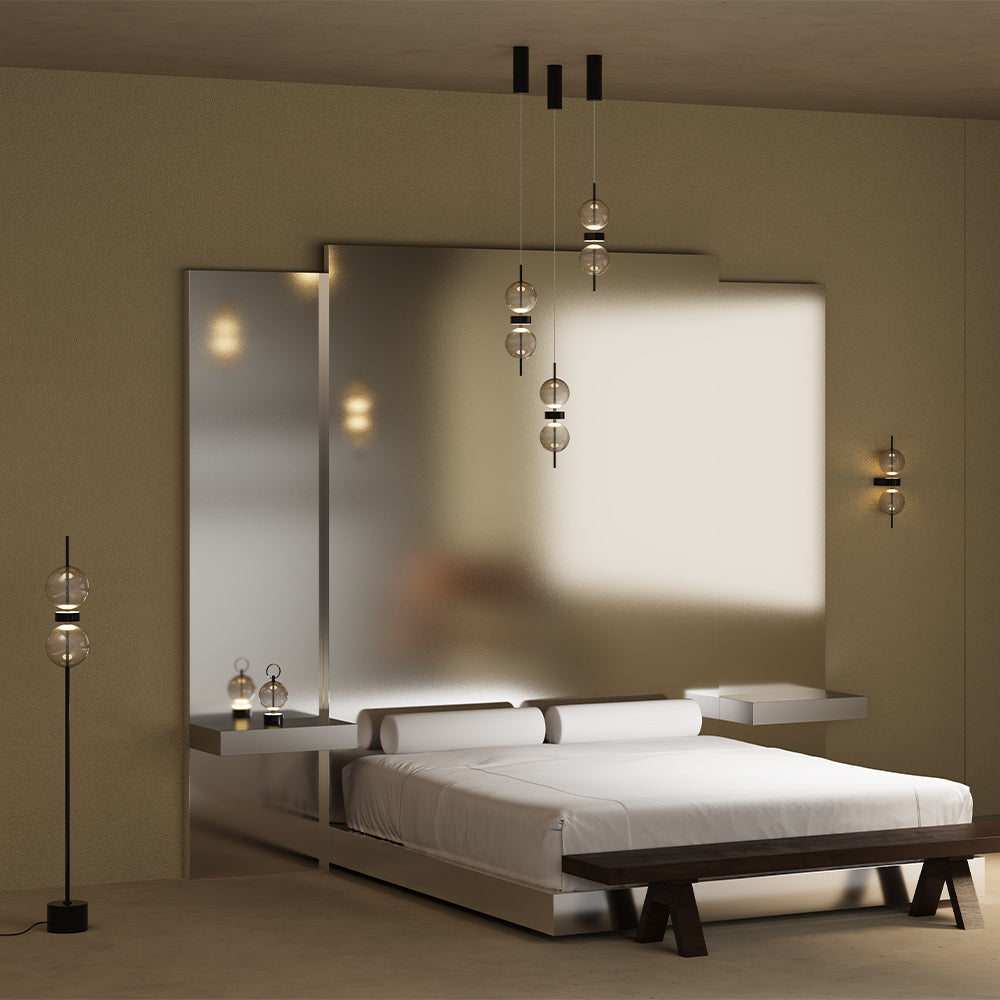 Double Moon Pendant Light