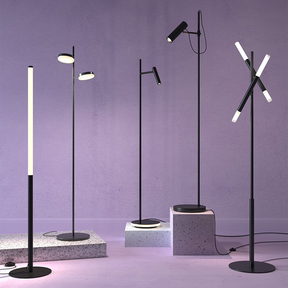 Estudo Floor lamp Integrated LED - Black Finish