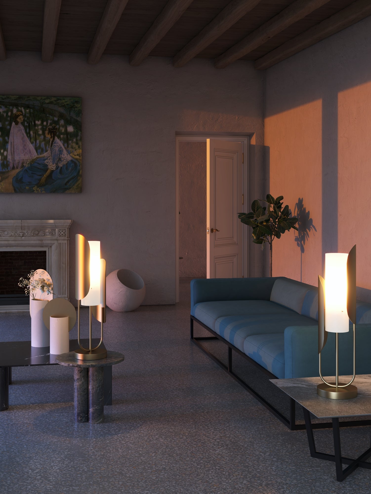 Сipresso Table Lamp - Gold Finish