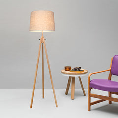 Calvin Floor lamp E27 - Beige/Black Finish