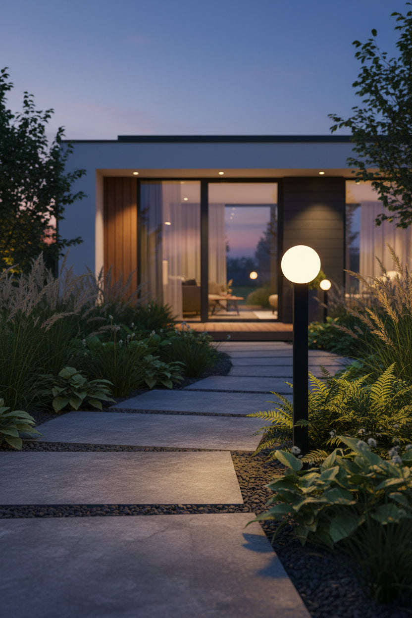 Interlaken 60cm Bollard- Black