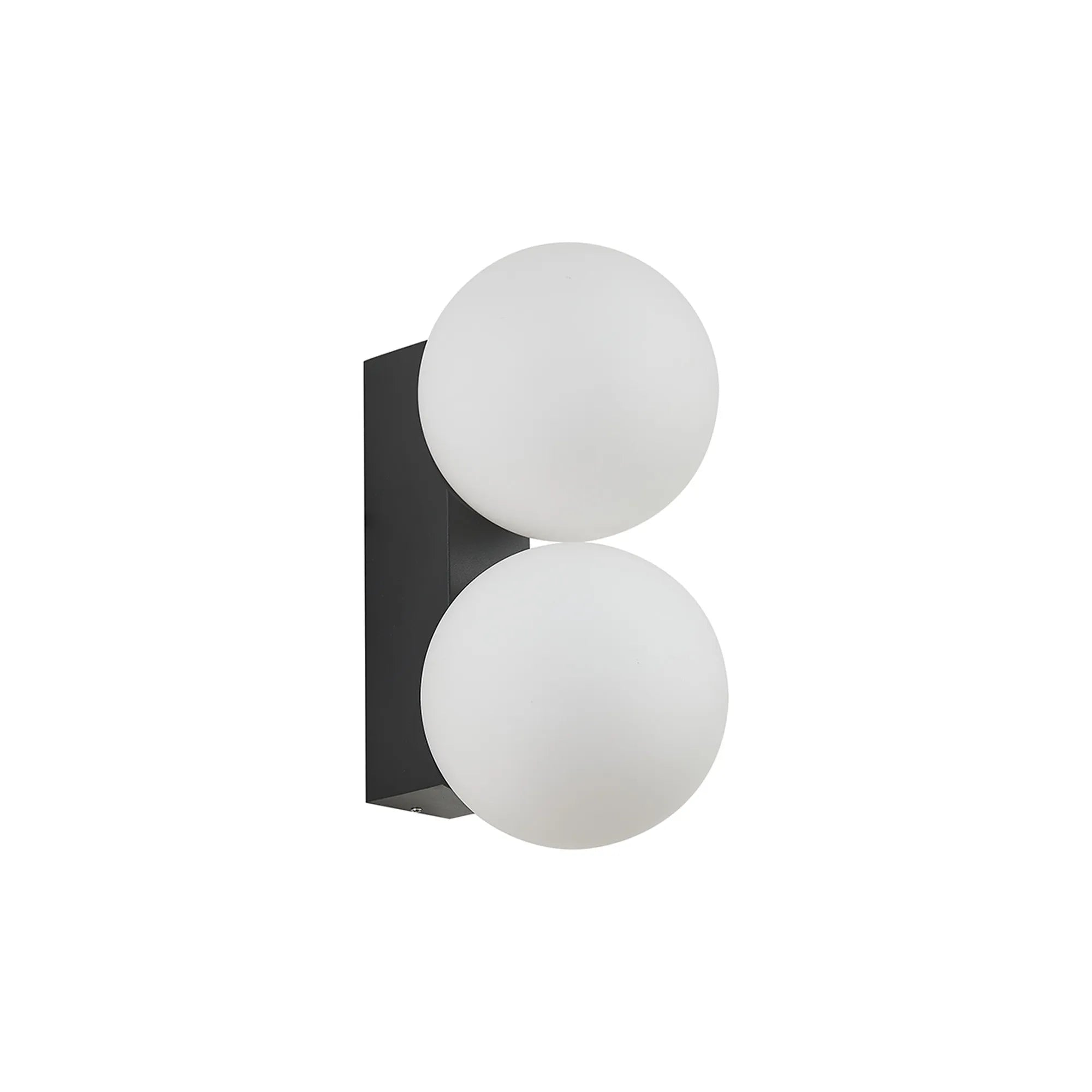 Interlaken 2Lt Outdoor Wall Light- Black