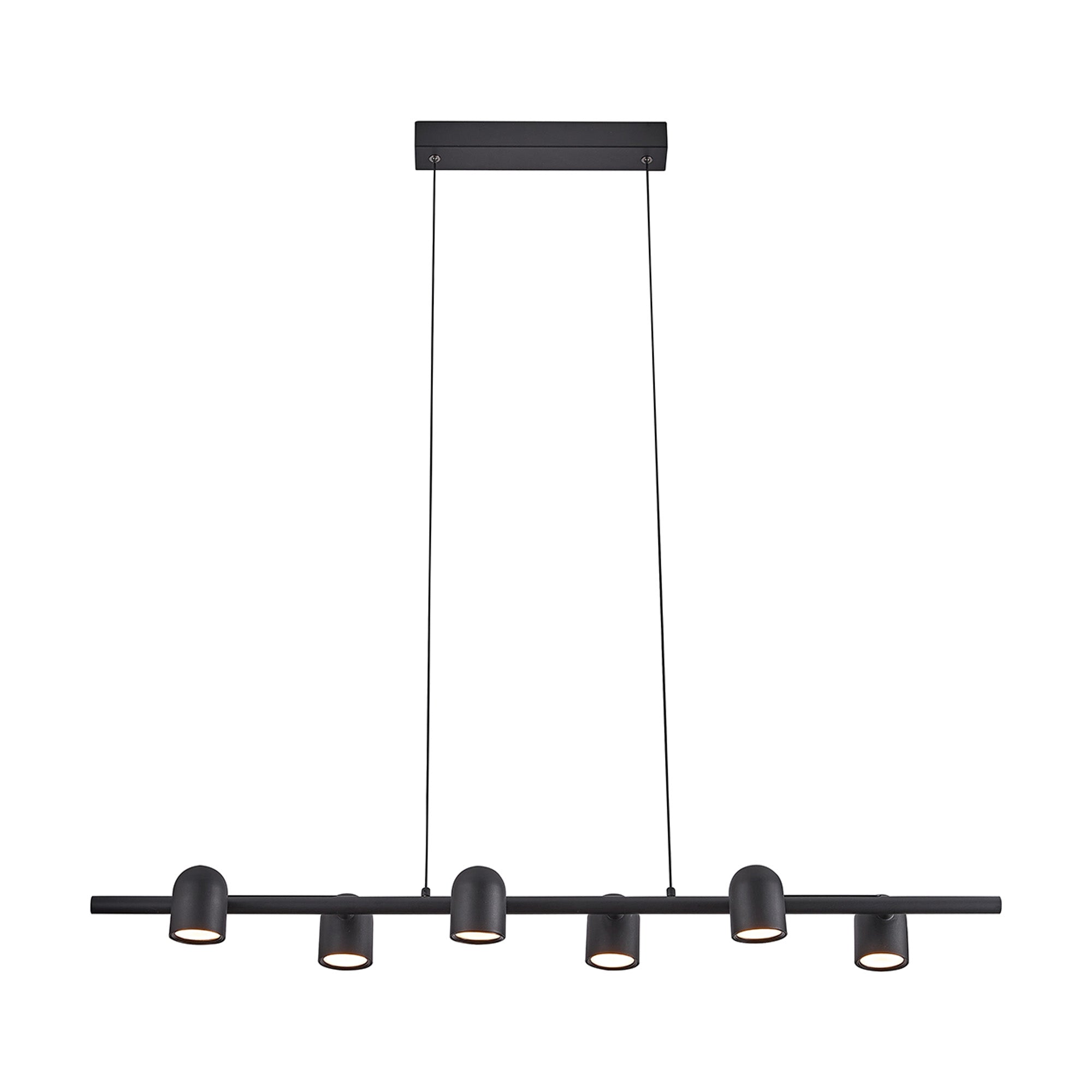 Ios Linear Pendant, 6 x GU10, Black/White