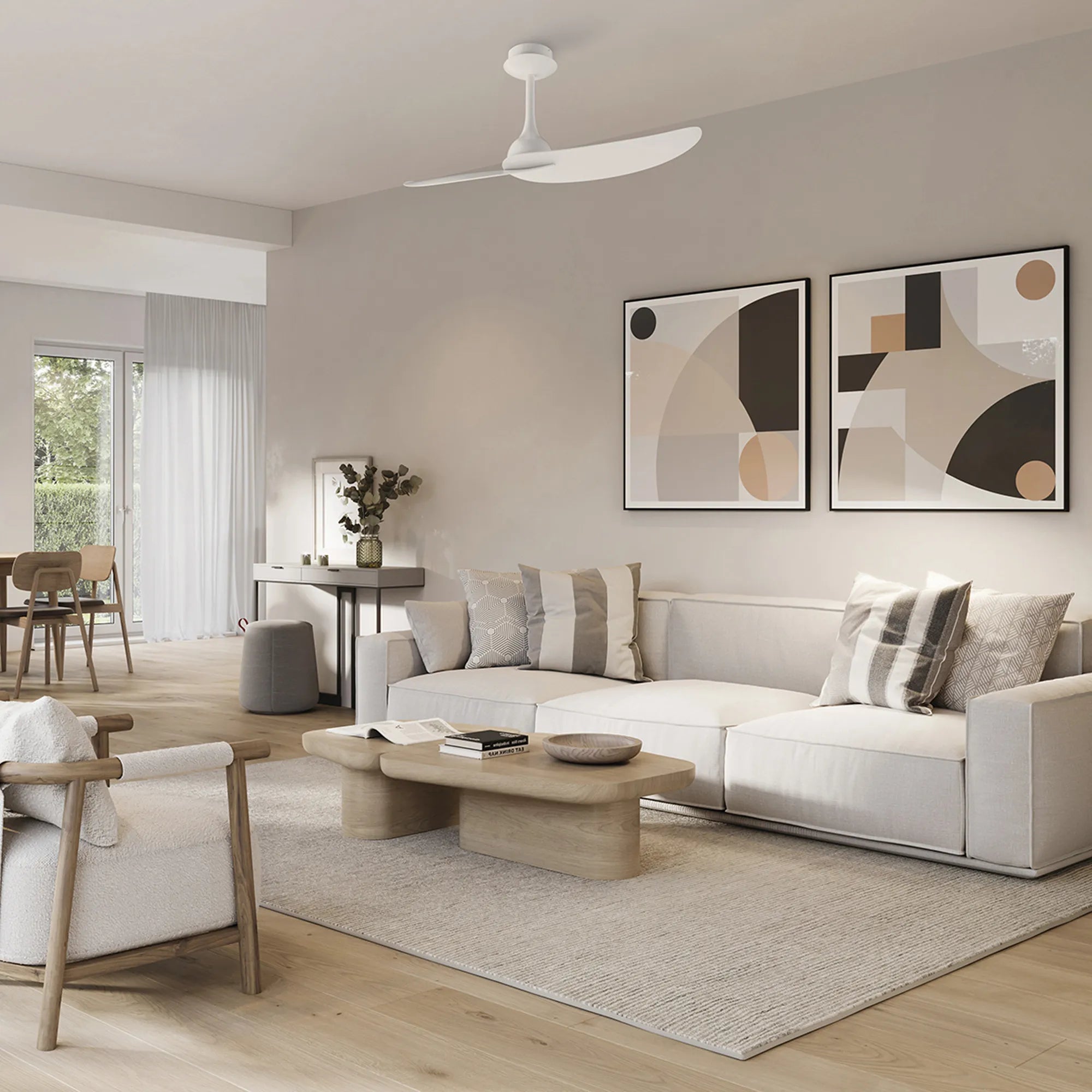 Ipanema LED Light Fan w/ Remote Control - Various Colours