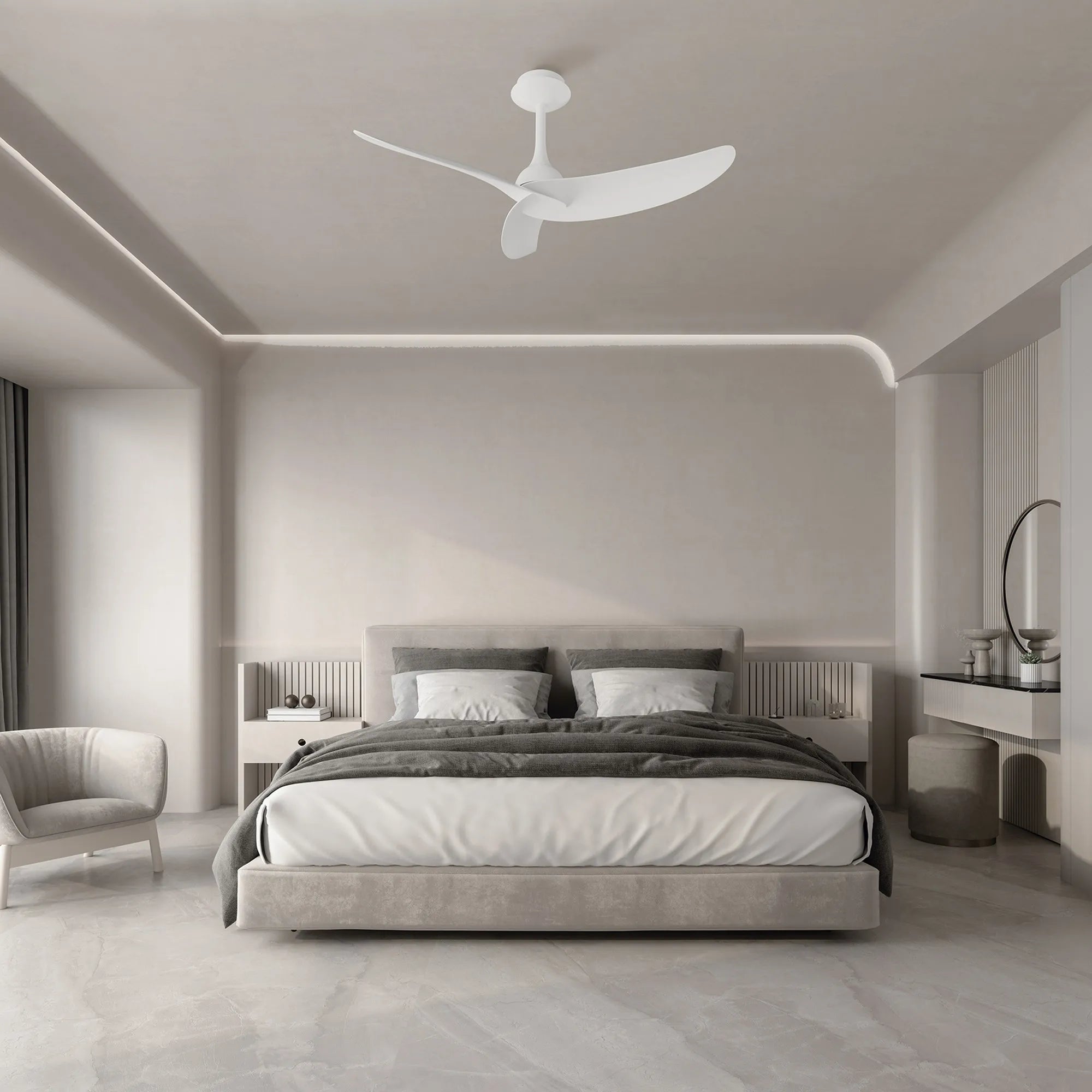 Ipanema LED Light Fan w/ Remote Control - Various Colours