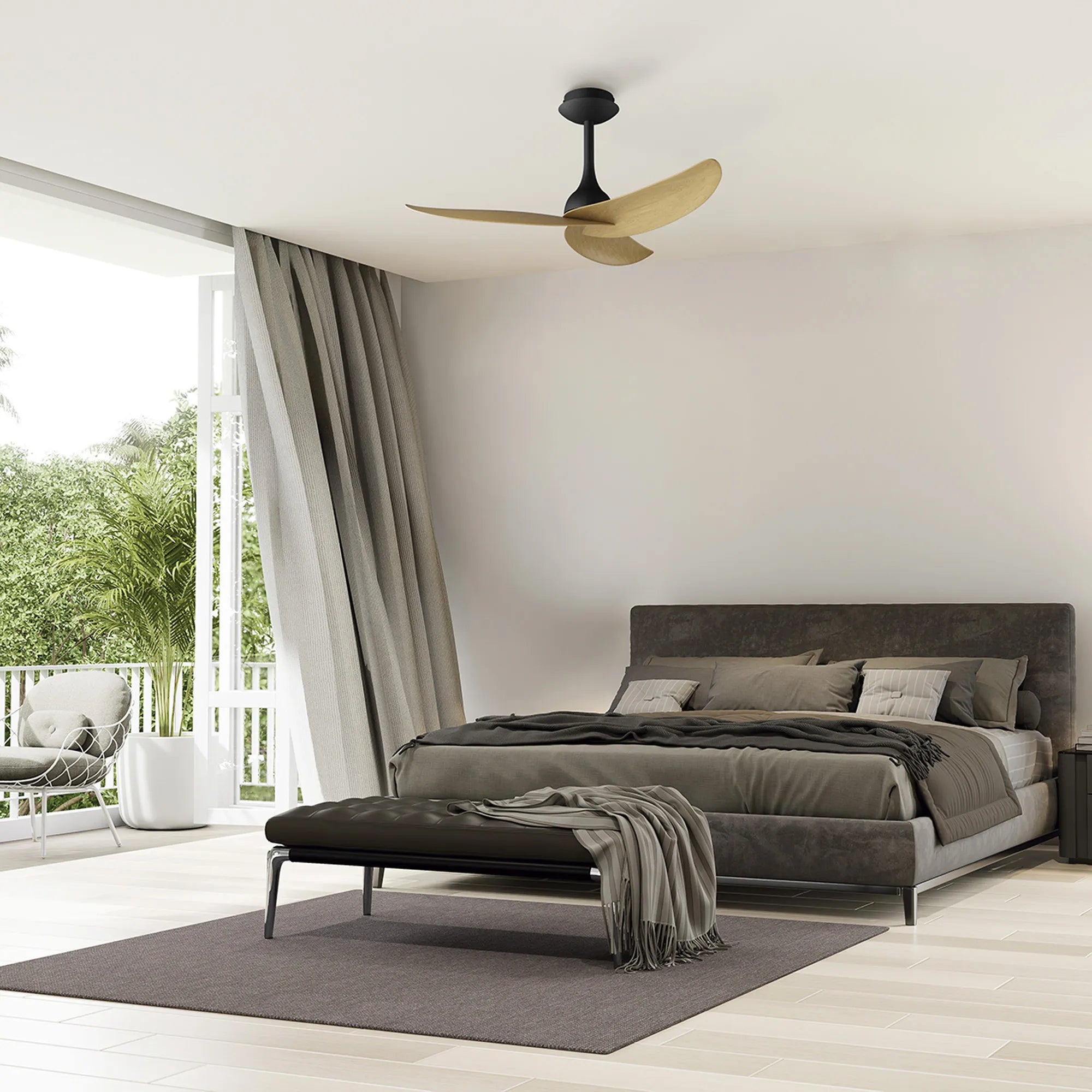 Ipanema LED Light Fan w/ Remote Control - Various Colours