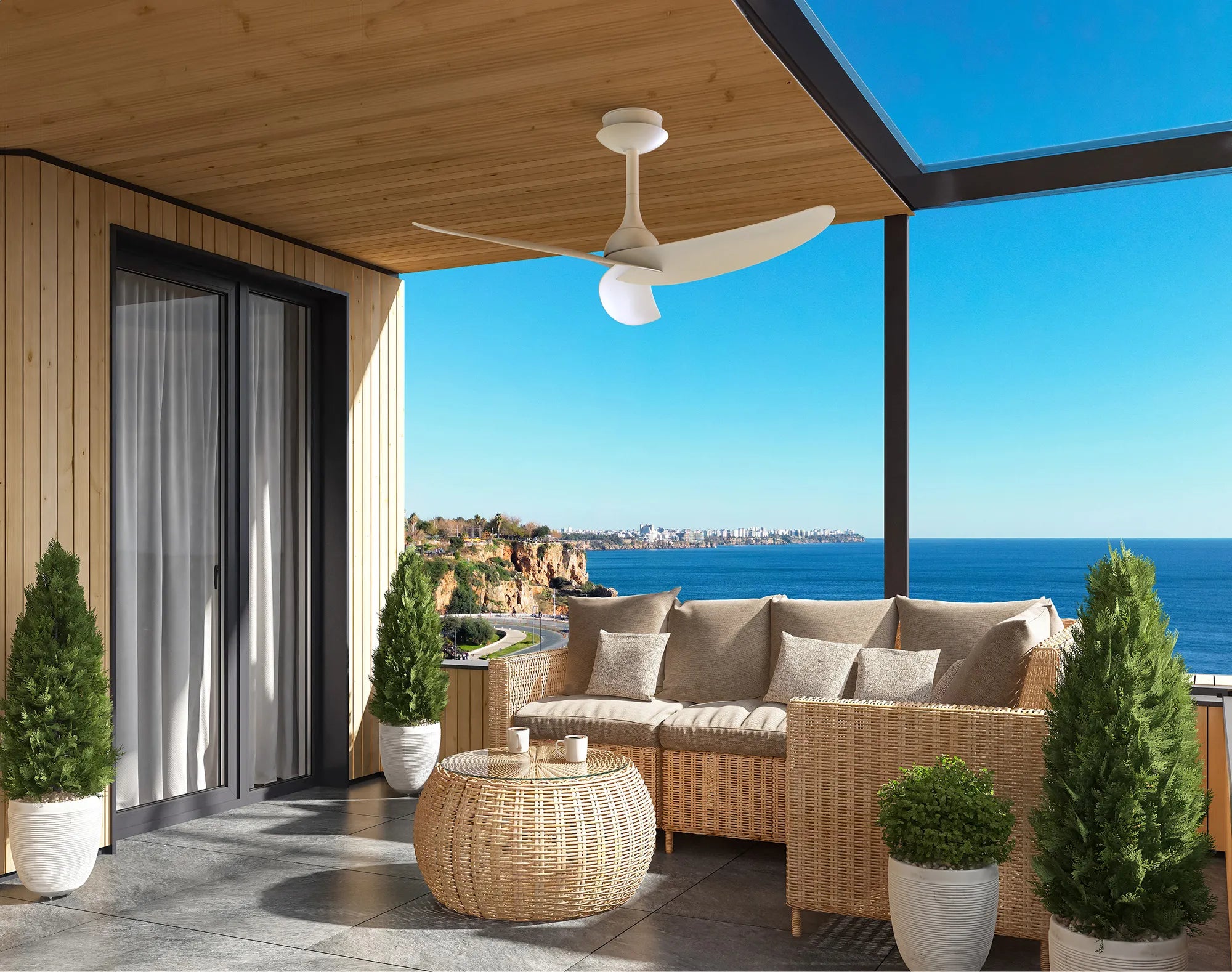 Ipanema IP44 1.2m 32W DC Fan With Remote Control- Various Finishes