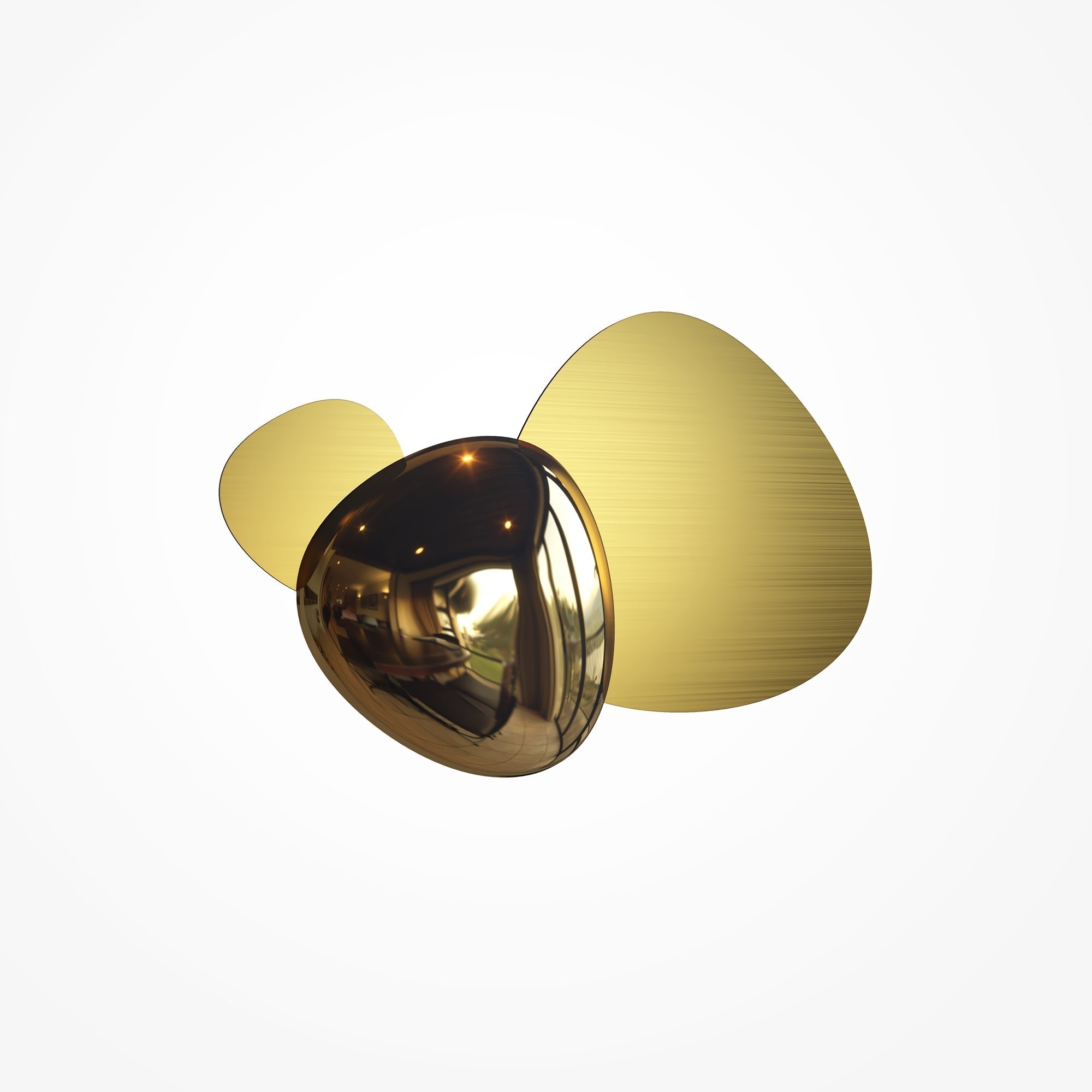 Jack-stone Wall Light Gold/Nickel - Finish