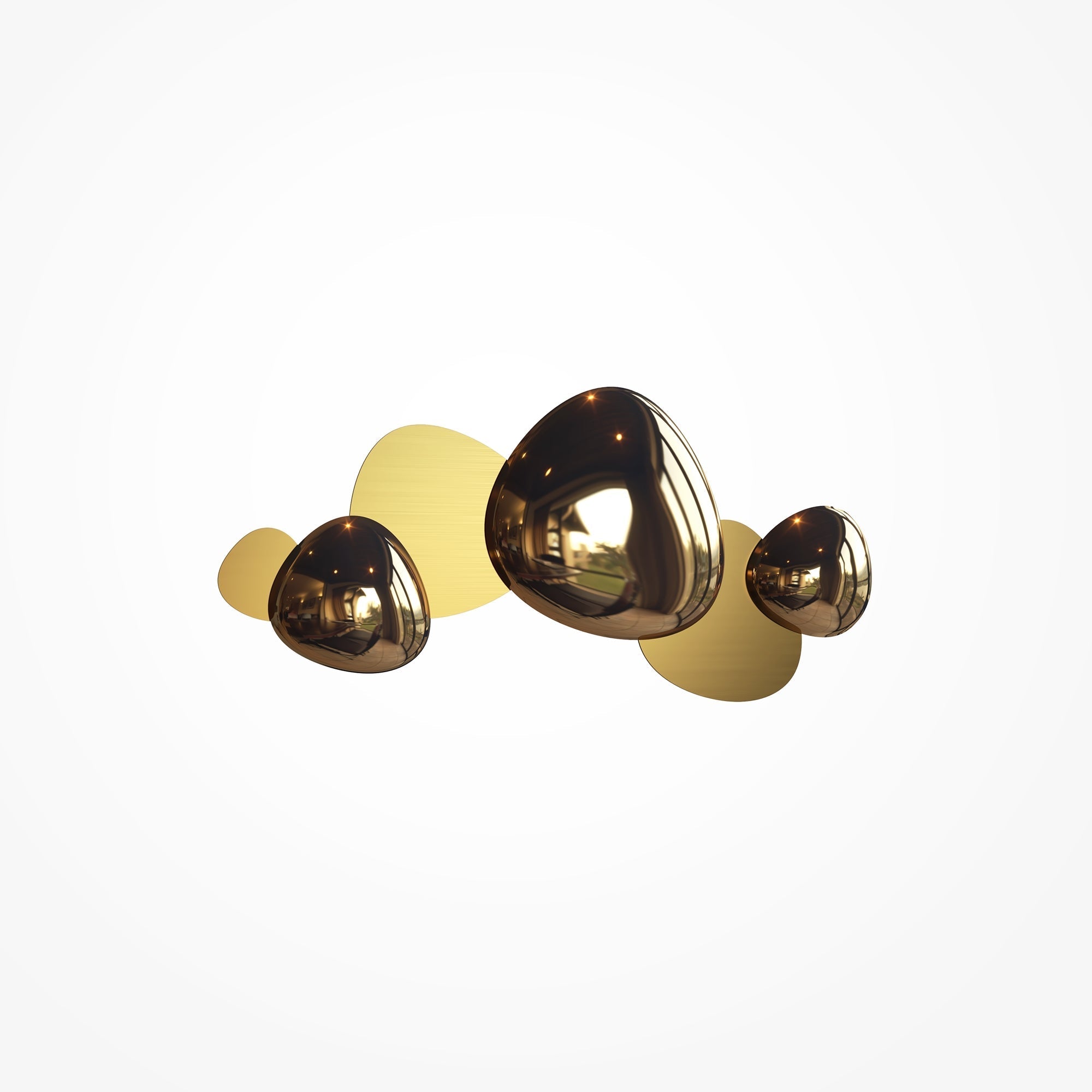 Jack-stone Wall Light Gold/Nickel - Finish
