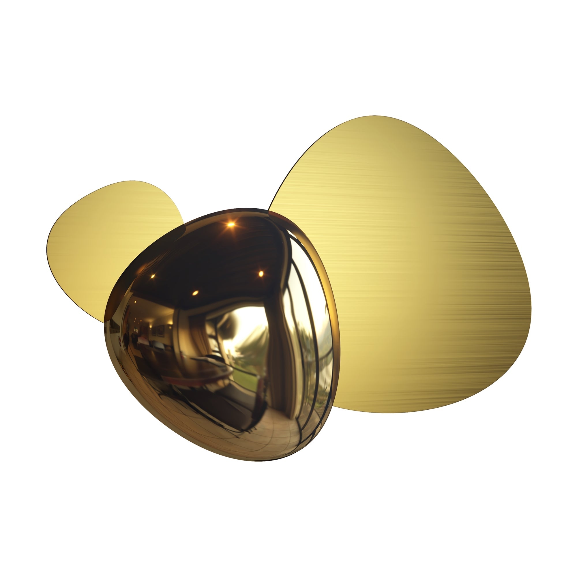 Jack-stone Wall Light Gold/Nickel - Finish