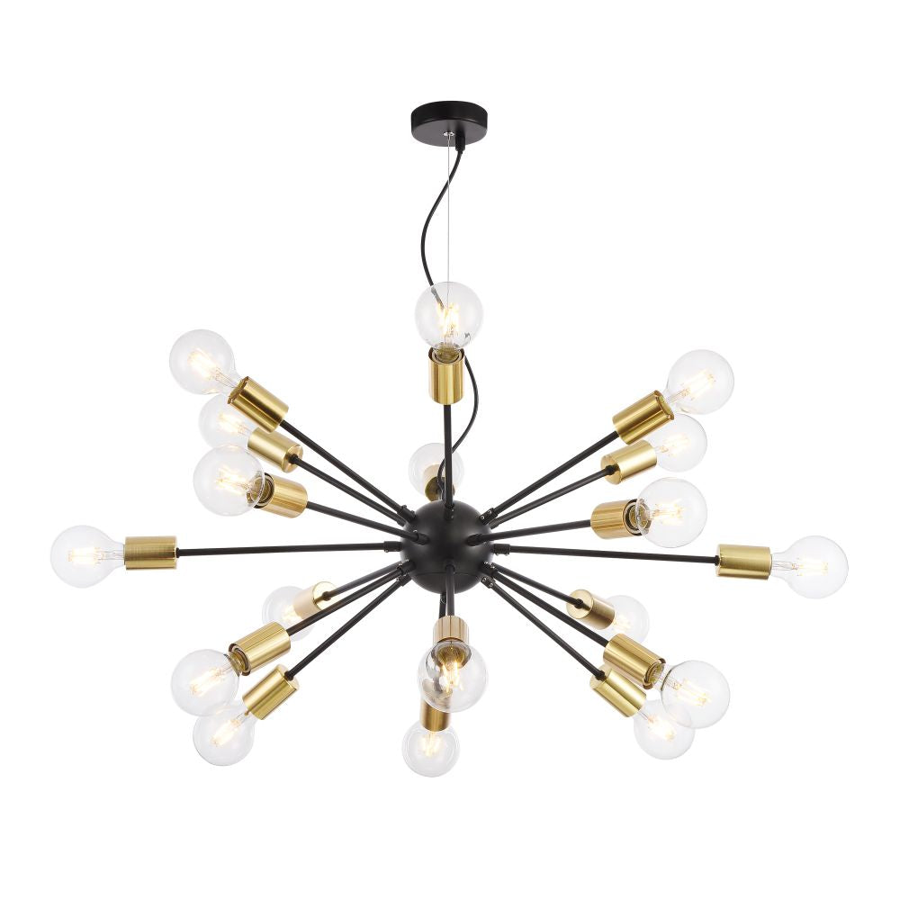 Maytoni Jackson 12Lt/18Lt Pendant Lamp - Gold & Black - Cusack Lighting