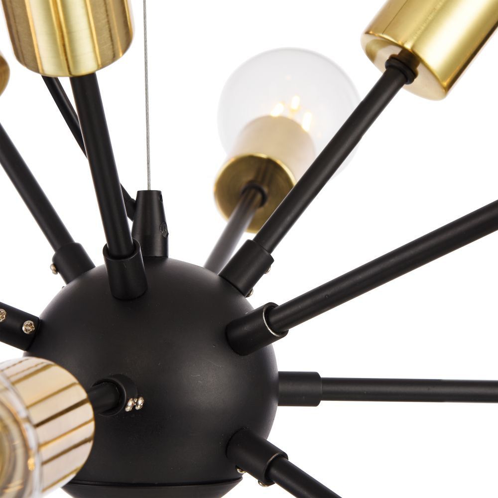 Maytoni Pendant Lamp Jackson - Gold & Black Finish, IP20