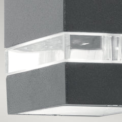 Jannik Down LED Wall Lantern - Dark Grey Finish