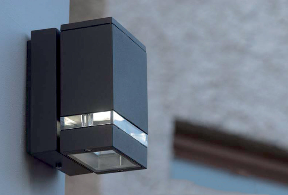 Jannik Down LED Wall Lantern - Dark Grey Finish