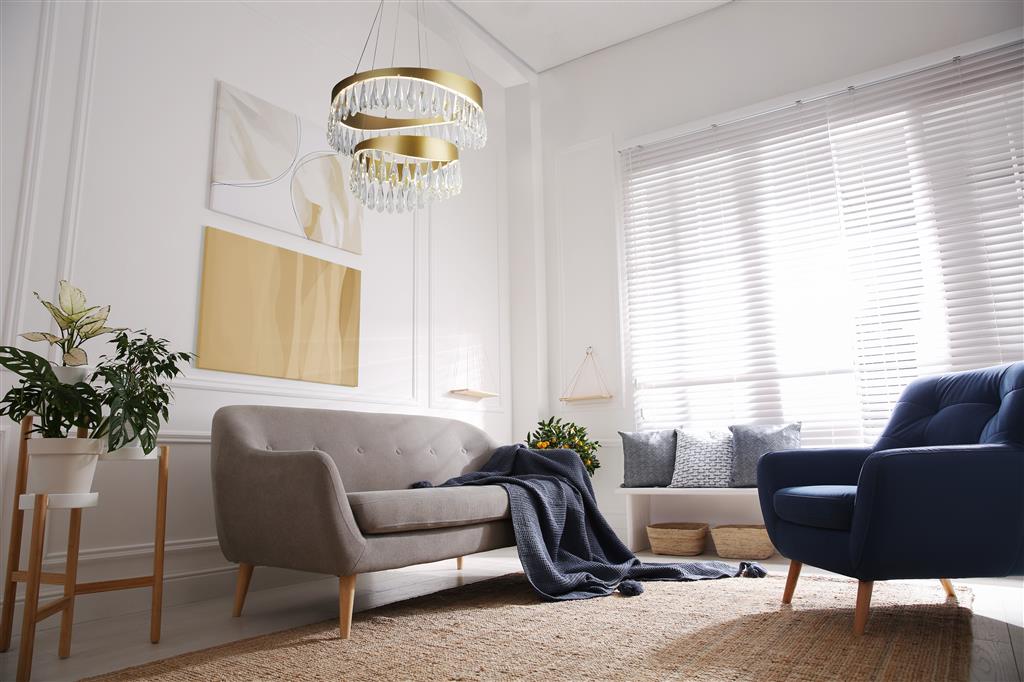 Jewel 2 Tier Crystal Ceiling Light  - Gold & Crystal