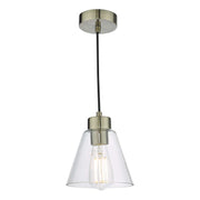 Jie 1 Light Pendant Antique Brass