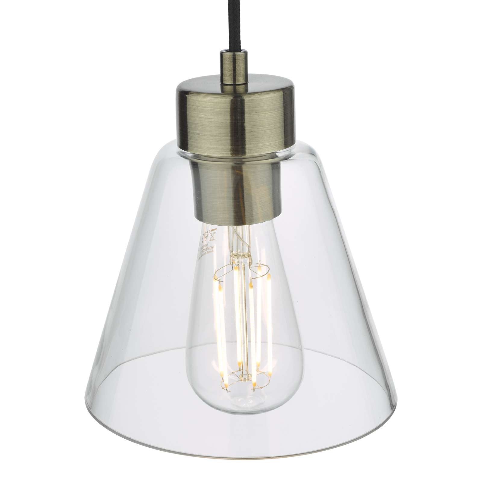 Jie 1 Light Pendant Antique Brass
