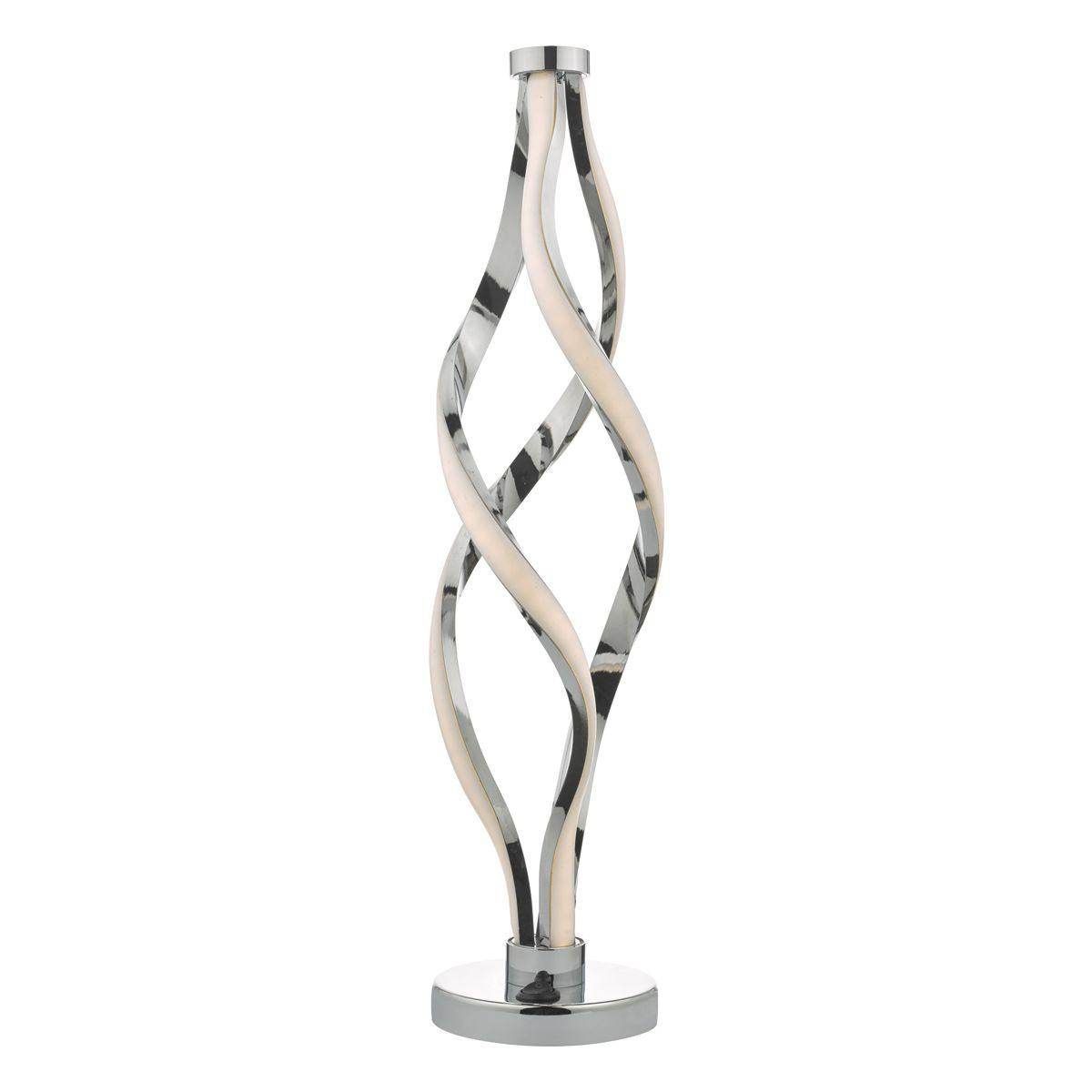 Dar Jive Table Lamp Aluminium & White LED - Cusack Lighting