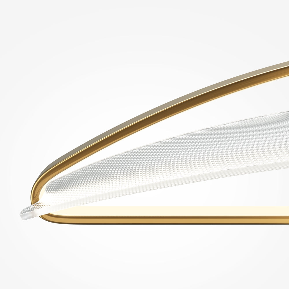 Breeze LED Linear Pendant - Brass