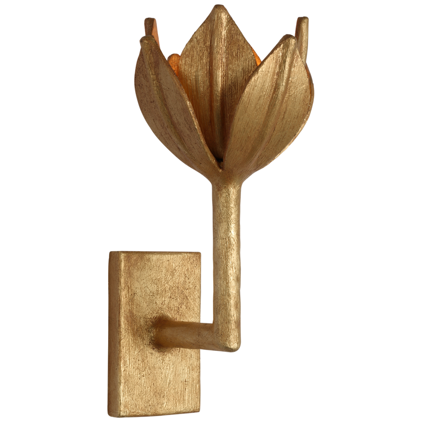 Alberto LED Wall Sconce - Gold Leaf/ Plaster White