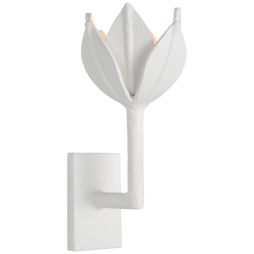Alberto LED Wall Sconce - Gold Leaf/ Plaster White