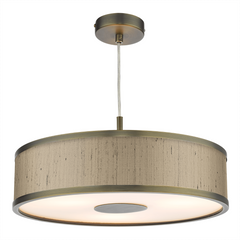 Jolyon 3/4Lt Pendant Brushed Brass With Bespoke Various Finishes E27