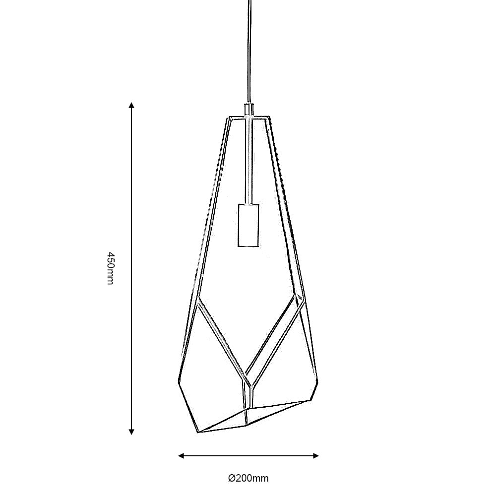 Jonk Pendant Black - Large/Medium/Small