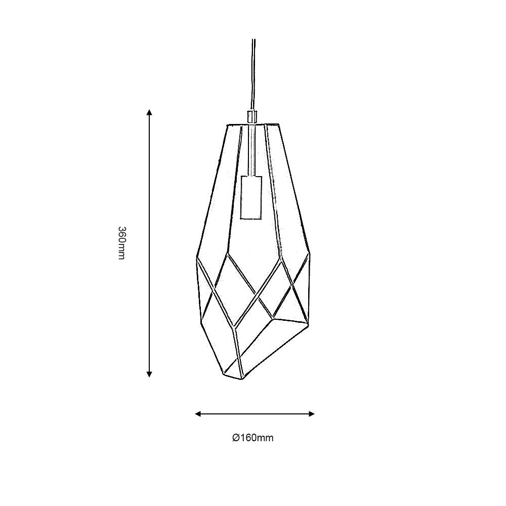 Jonk Pendant Black - Large/Medium/Small