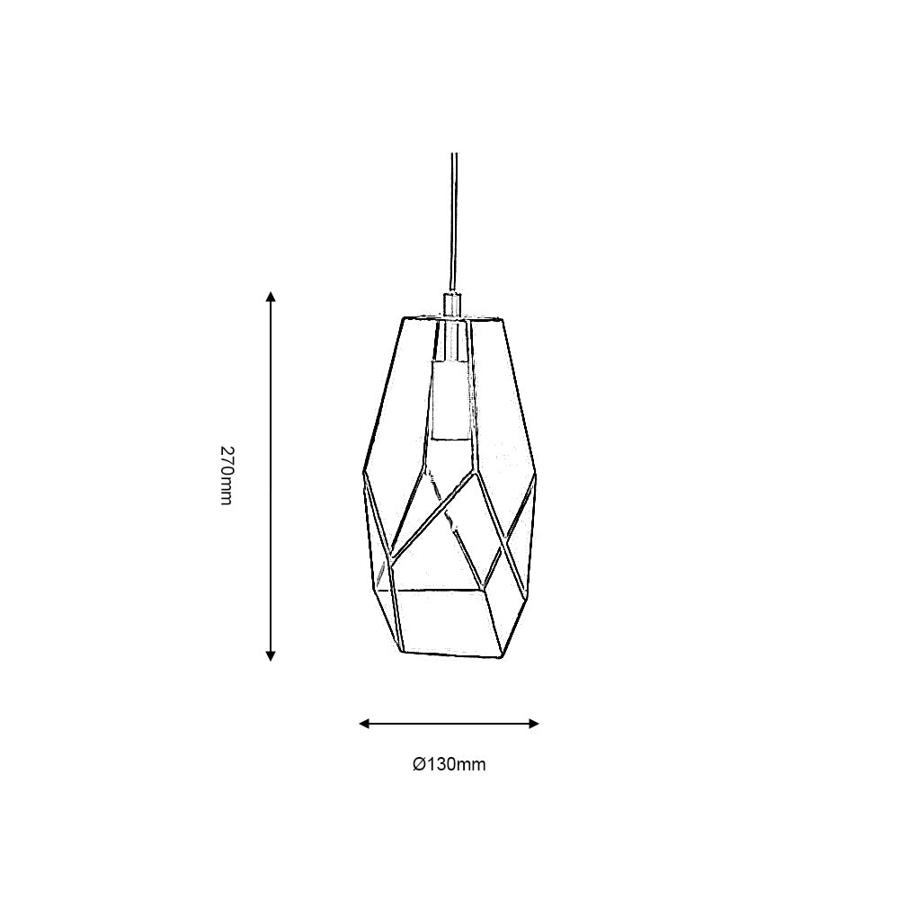 Jonk Pendant Black - Large/Medium/Small