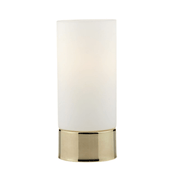 Jot Touch Table Lamp Gold complete with Glass Shade - Cusack Lighting