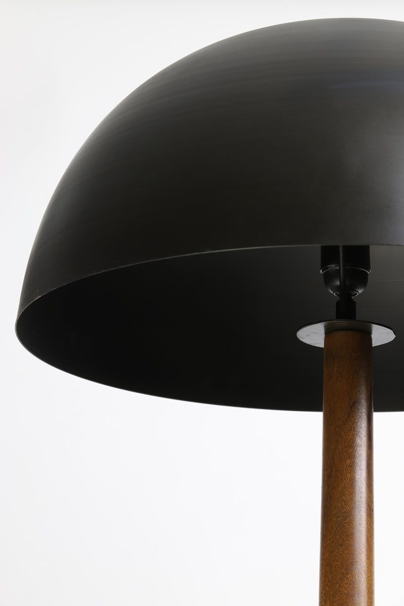 Jovany Floor Lamp - Wood Oil & Black Finish