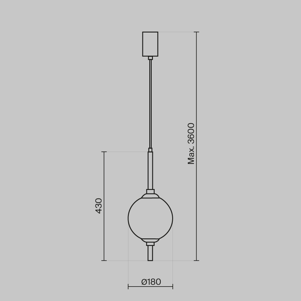 The Sixth Sense Pendant Lamp- Black/ Brass Finishes