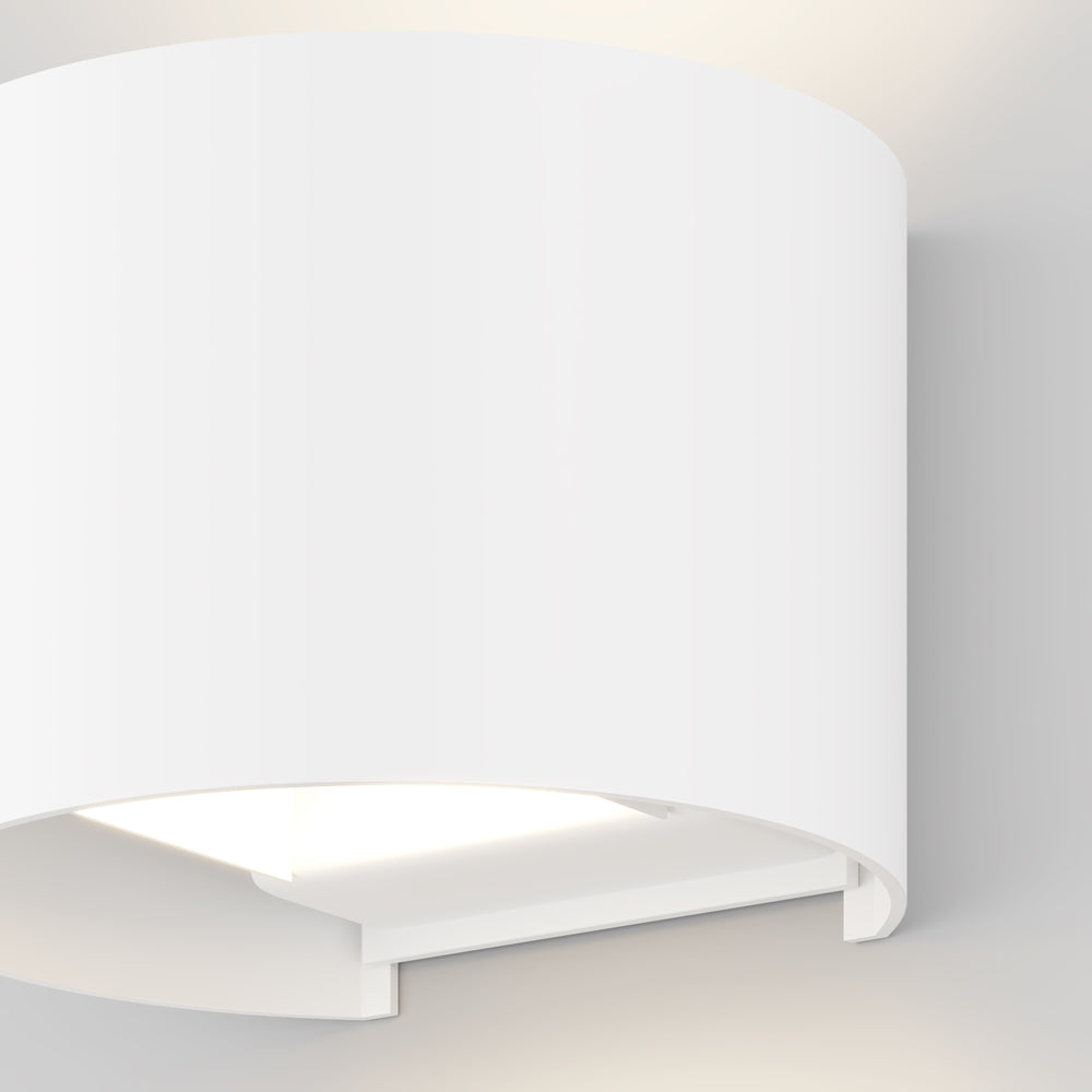 Fulton LED Up/Down Outdoor Wall Light- Black/ White Finishes