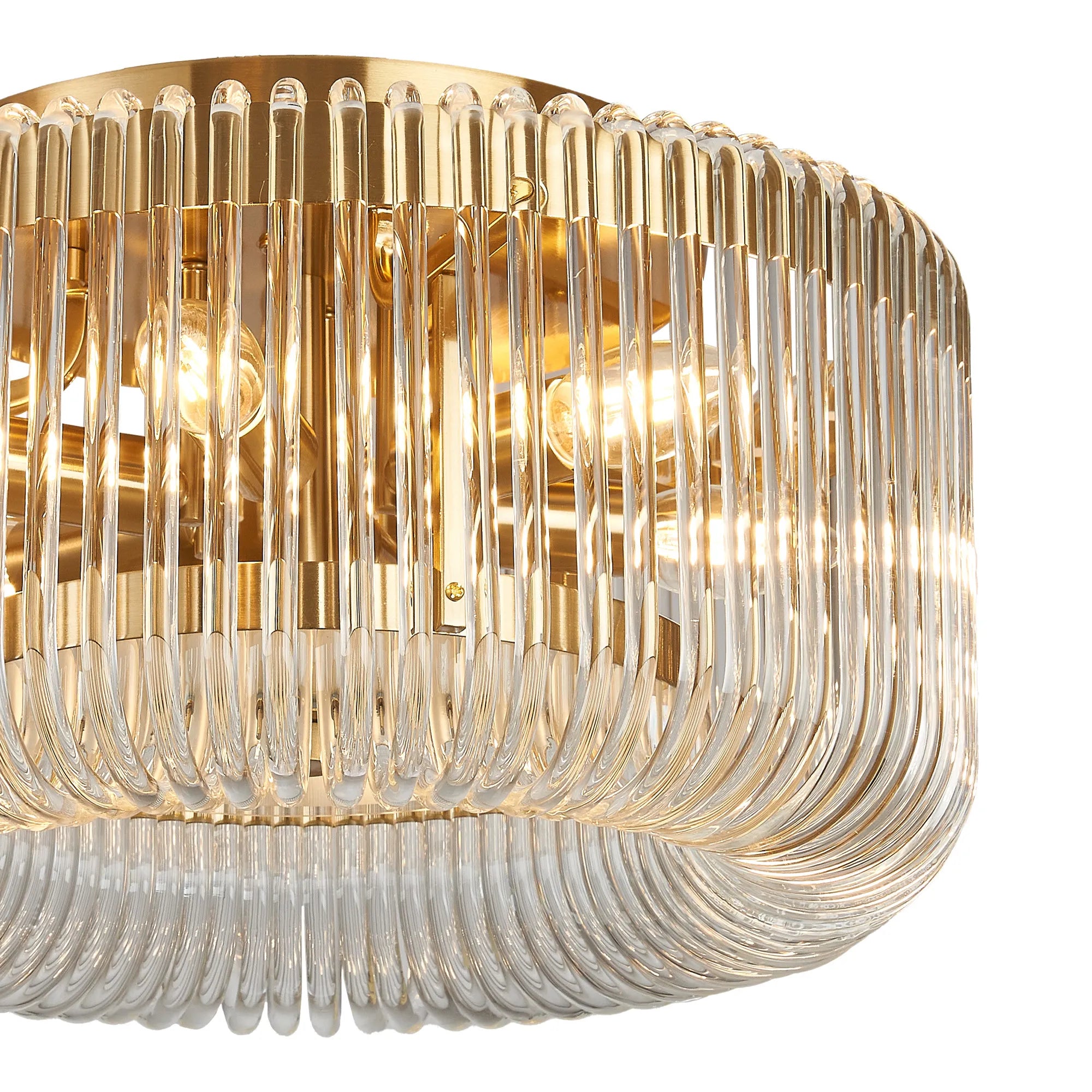 Jonas Round Flush Ceiling Light- Various Sizes & Finishes