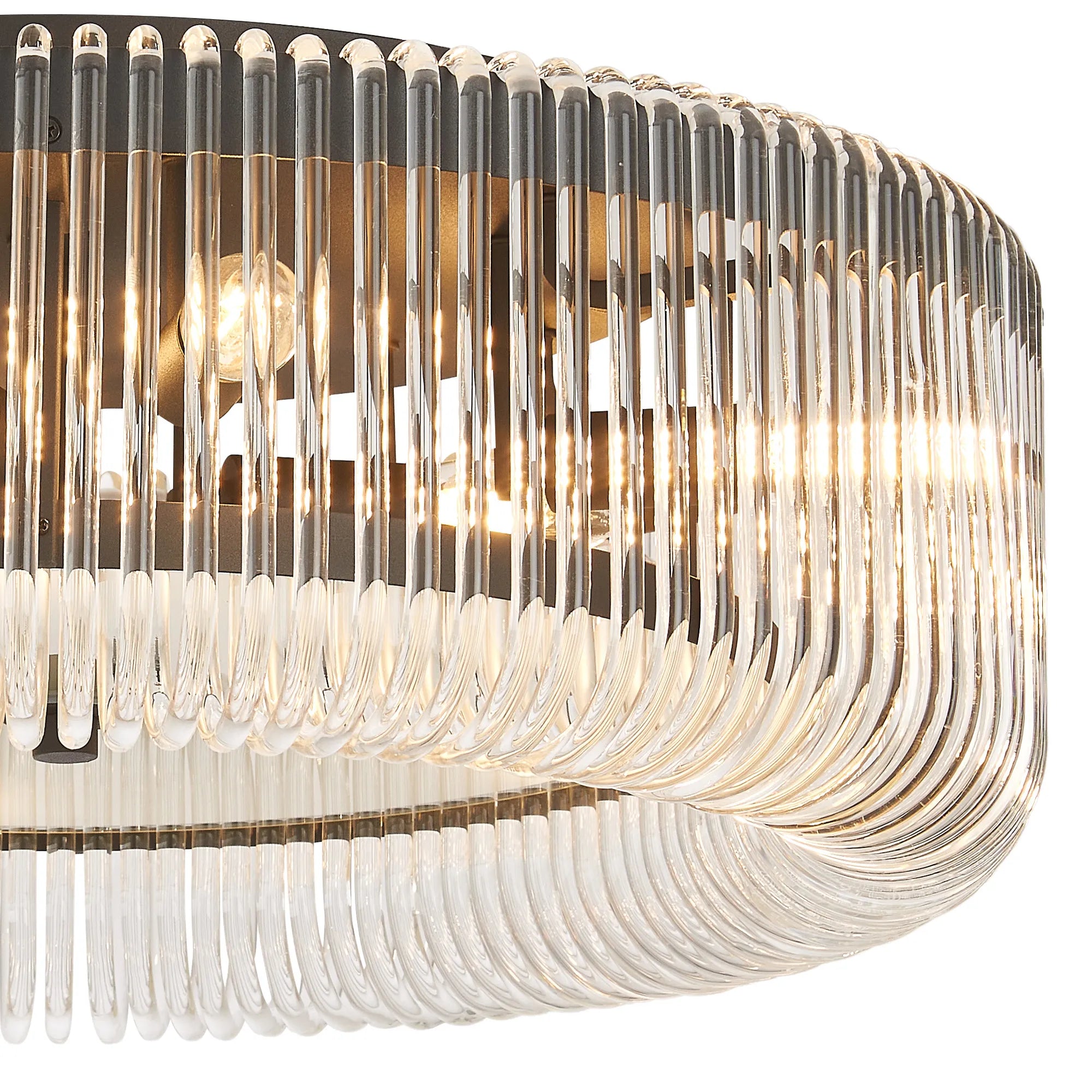 Jonas Round Flush Ceiling Light- Various Sizes & Finishes