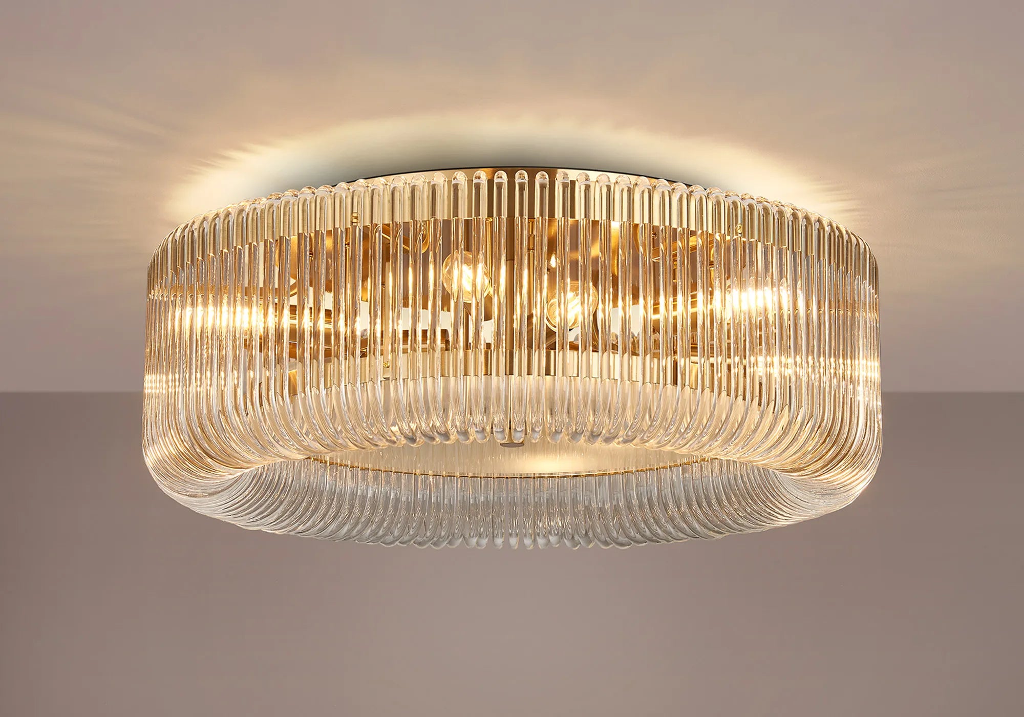 Jonas Round Flush Ceiling Light- Various Sizes & Finishes