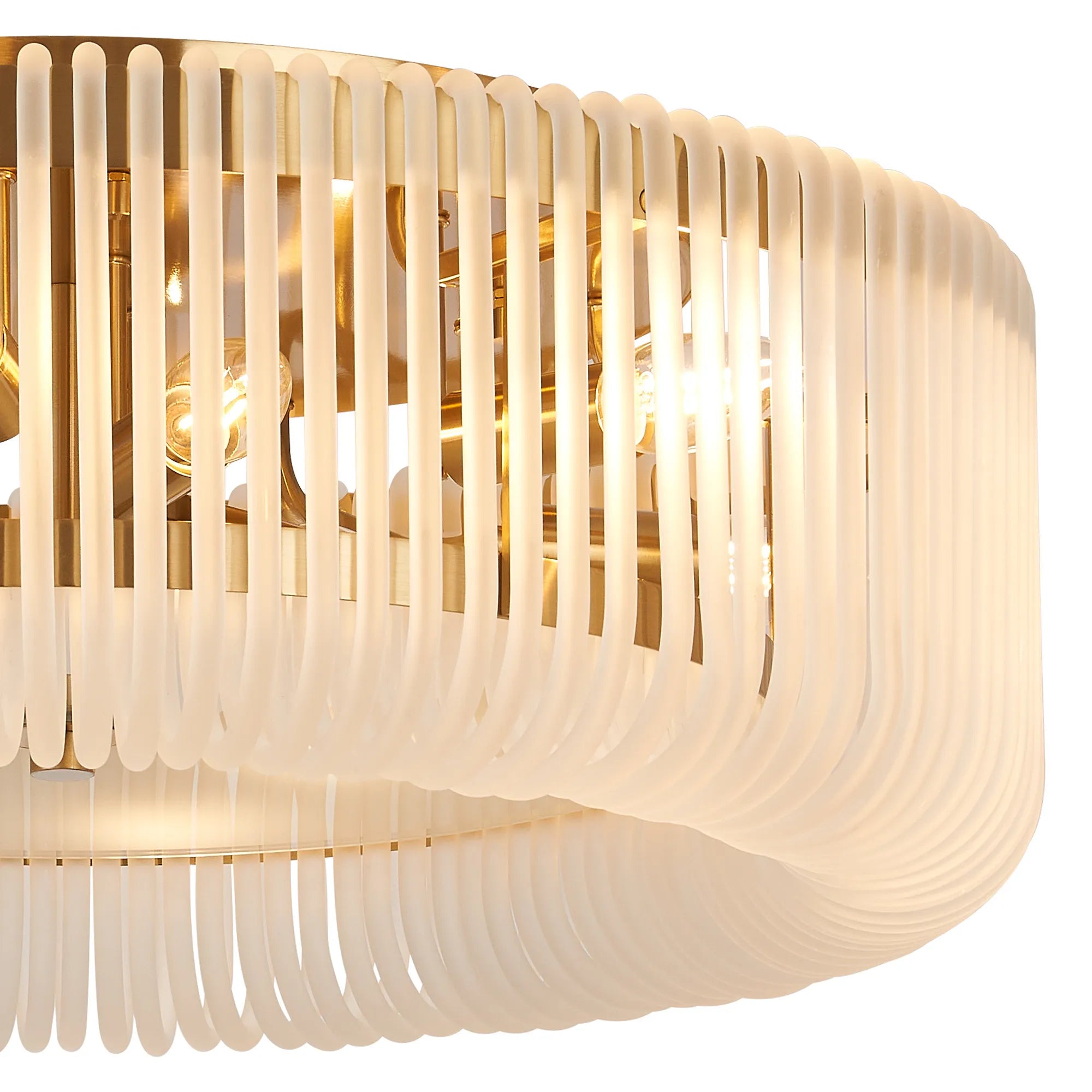 Jonas Round Flush Ceiling Light- Various Sizes & Finishes