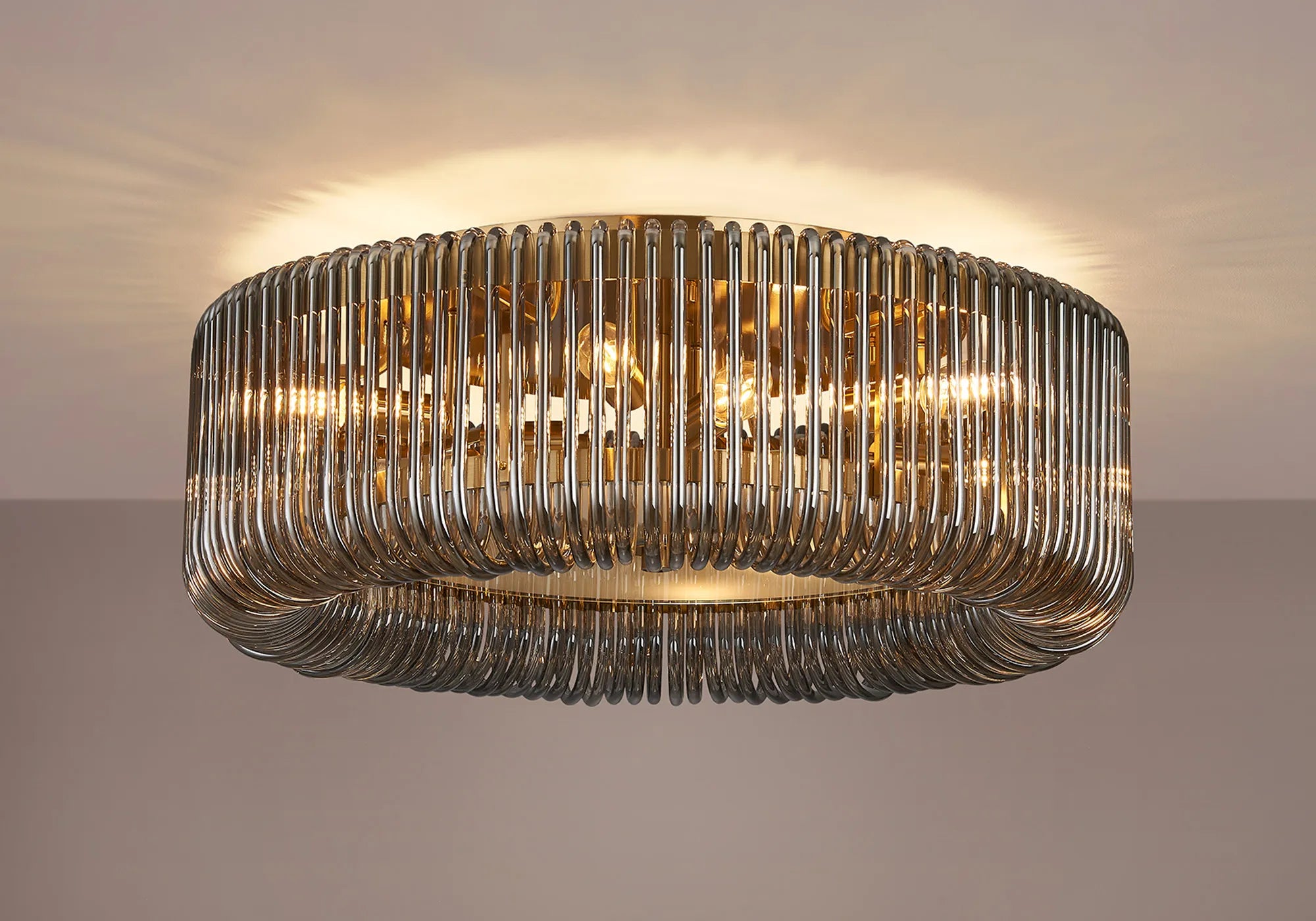 Jonas Round Flush Ceiling Light- Various Sizes & Finishes