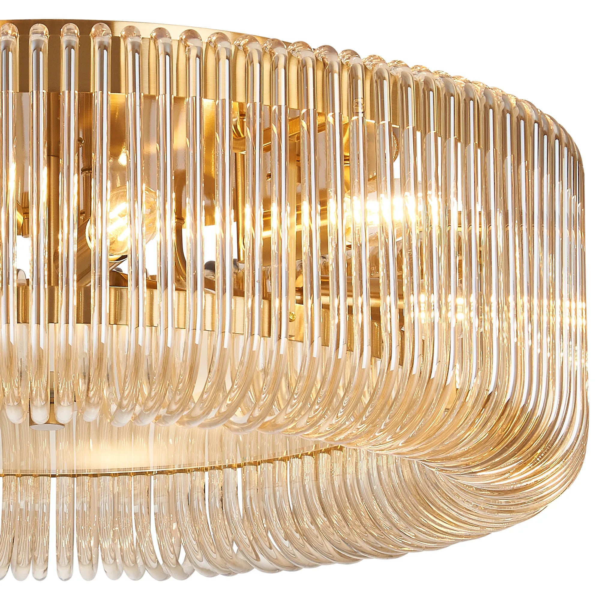 Jonas Round Flush Ceiling Light- Various Sizes & Finishes