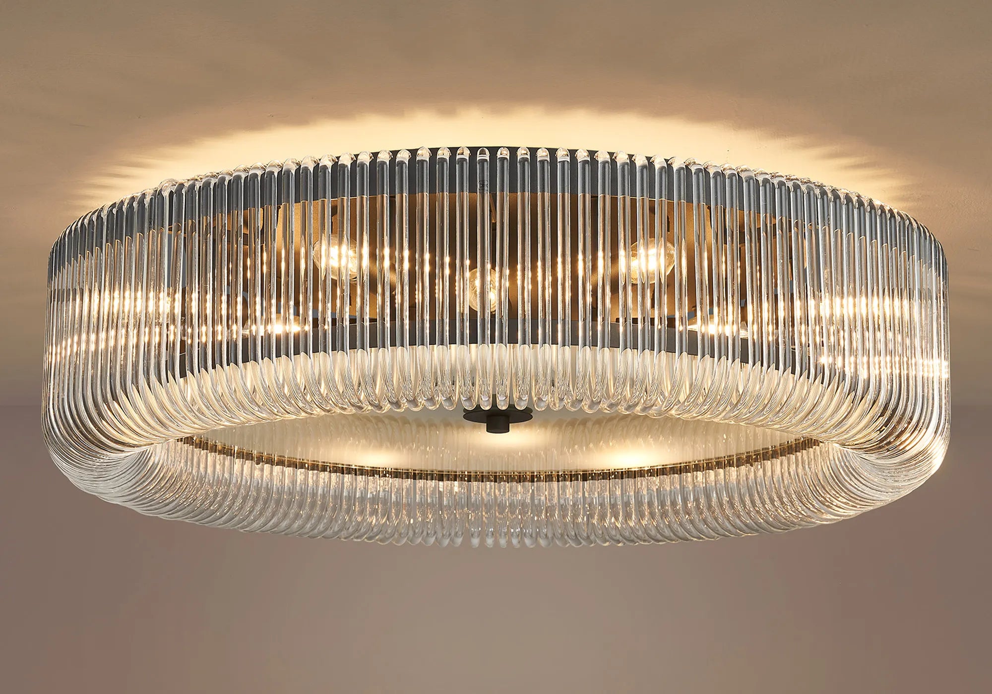 Jonas Round Flush Ceiling Light- Various Sizes & Finishes