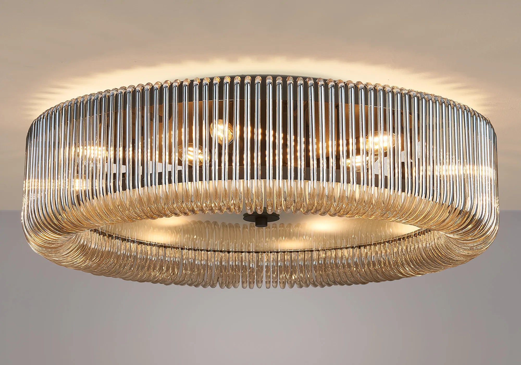 Jonas Round Flush Ceiling Light- Various Sizes & Finishes