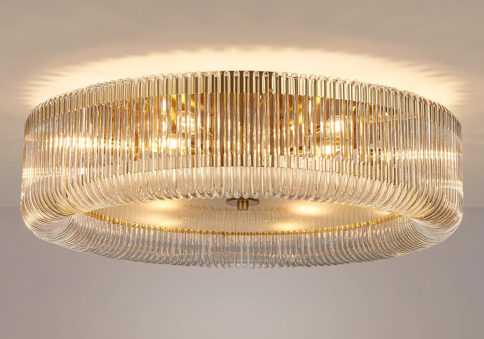 Jonas Round Flush Ceiling Light- Various Sizes & Finishes